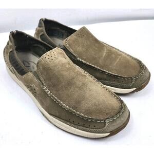Clarks Mens Size 10 M Slip Loafer On Mocassins  Brown Leather  Casual Shoes